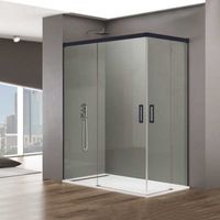 Mampara de ducha Basic Negra dFanton